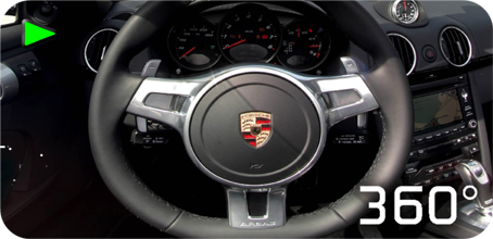 Abgefahren! Virtueller Porsche in 3D - 360° Panorama 