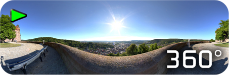 Virtueller Rundgang aus 360° Panoramen der Plassenburg in Kulmbach