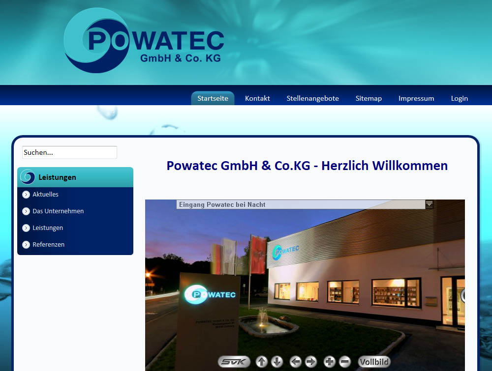 Webdesign für Powatec GmbH aus Coburg